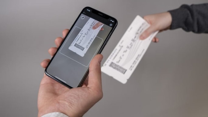 scan air ticket dotcode