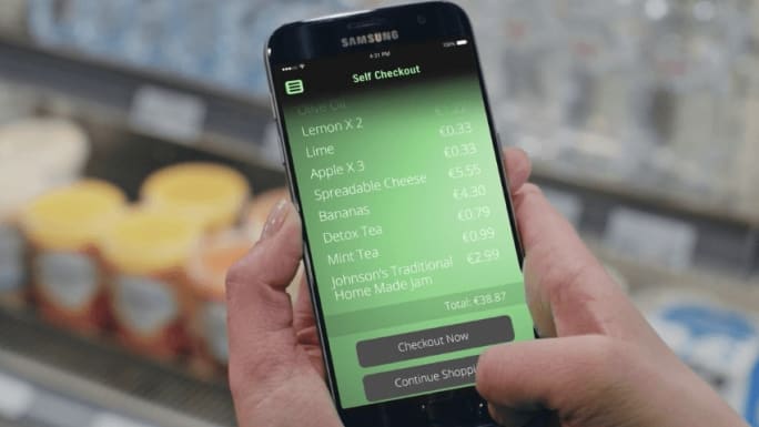 barcode scanning enabled app for shopping list