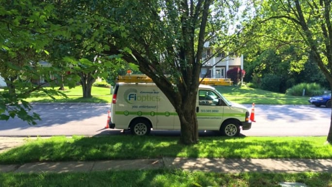 Cincinnati Bell driver truck