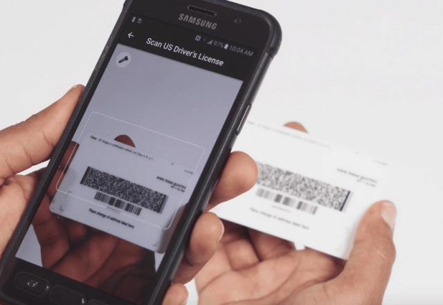 scanning driver licence