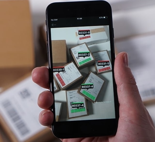 sorting packages using smartphone