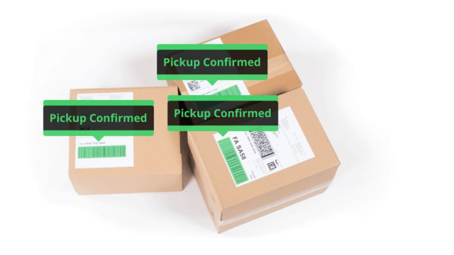 remote pickup last mile augmented reality barcode scanning