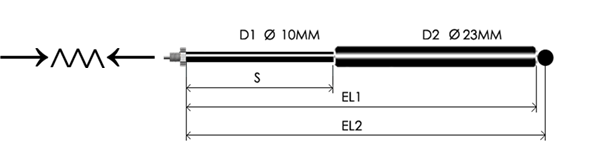 Lockable Gas Compression Springs Elastic Locking 10 23