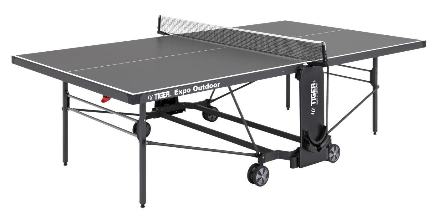 Tiger Expo Outdoor PingPong table in grey.