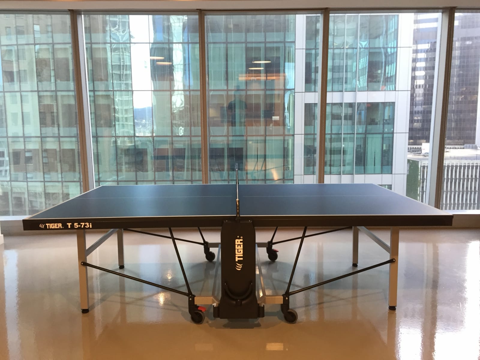 Portland Indoor PingPong table in a shared indoor space