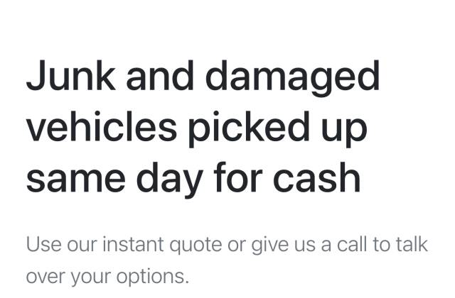 cashforcars.io Website Homepage