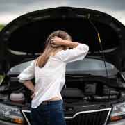 lady with car problems