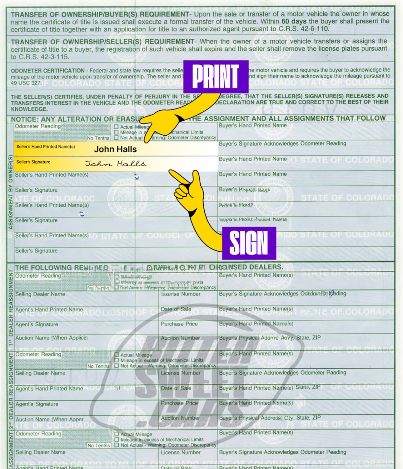 How to Sign Over a Car Title in Colorado