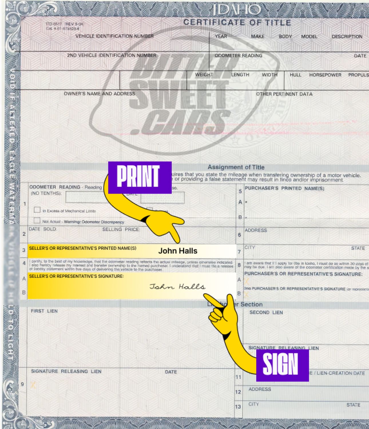 How to Sign Over a Car Title in Idaho