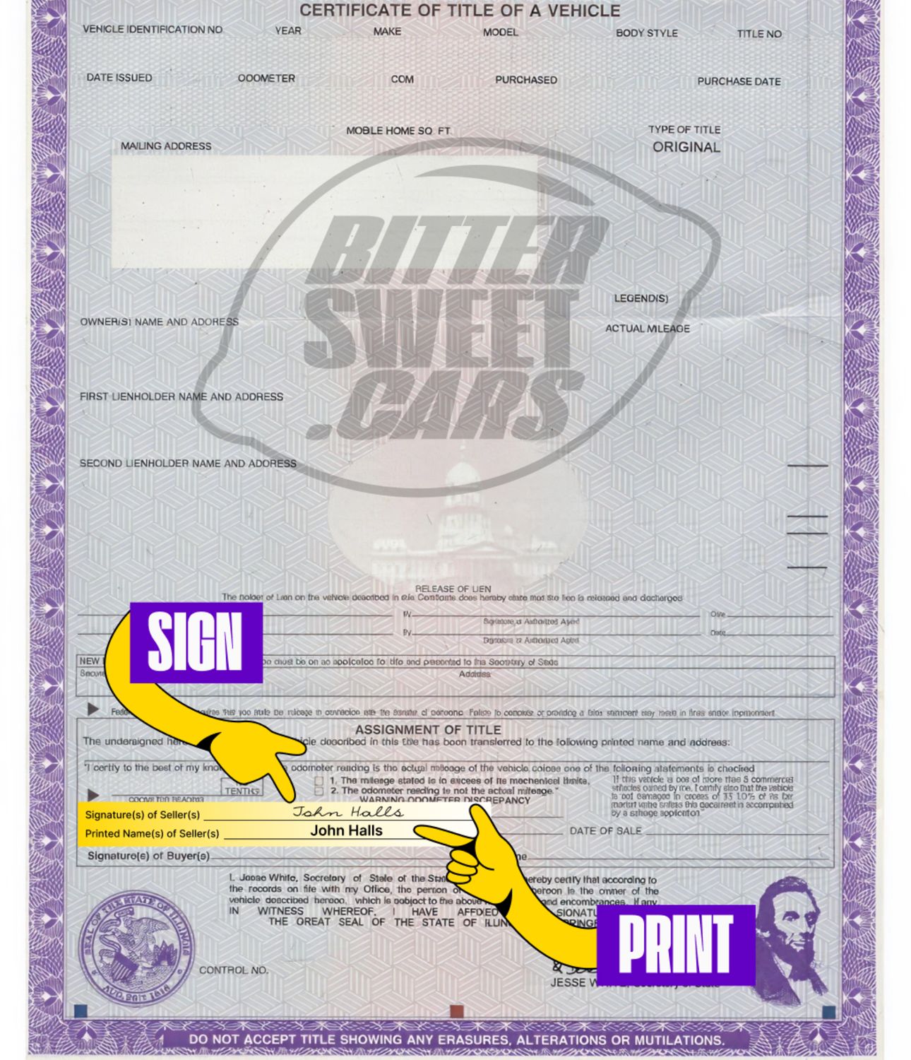 How to Sign Over a Car Title in Illinois