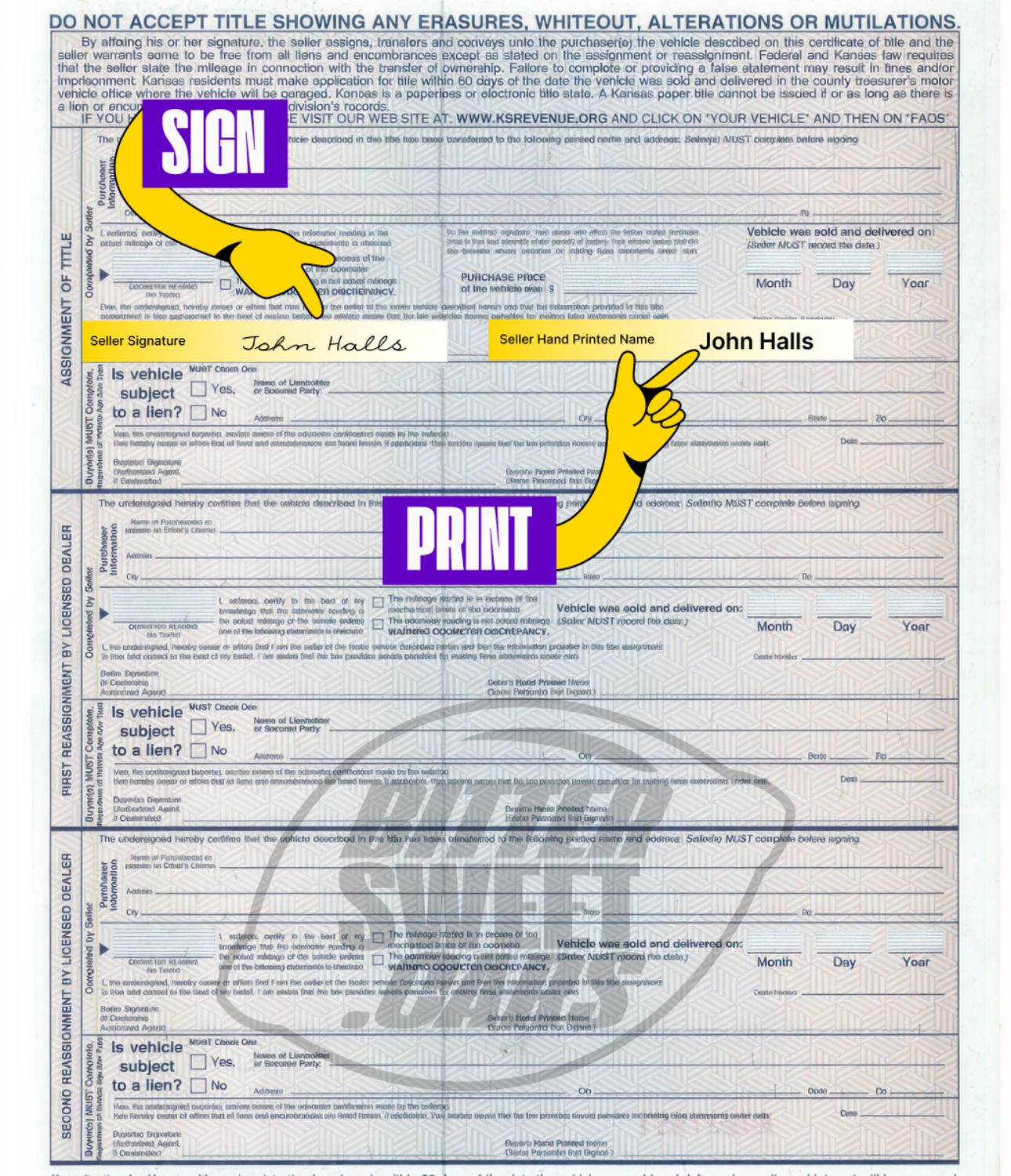 How to Sign Over a Car Title in Kansas