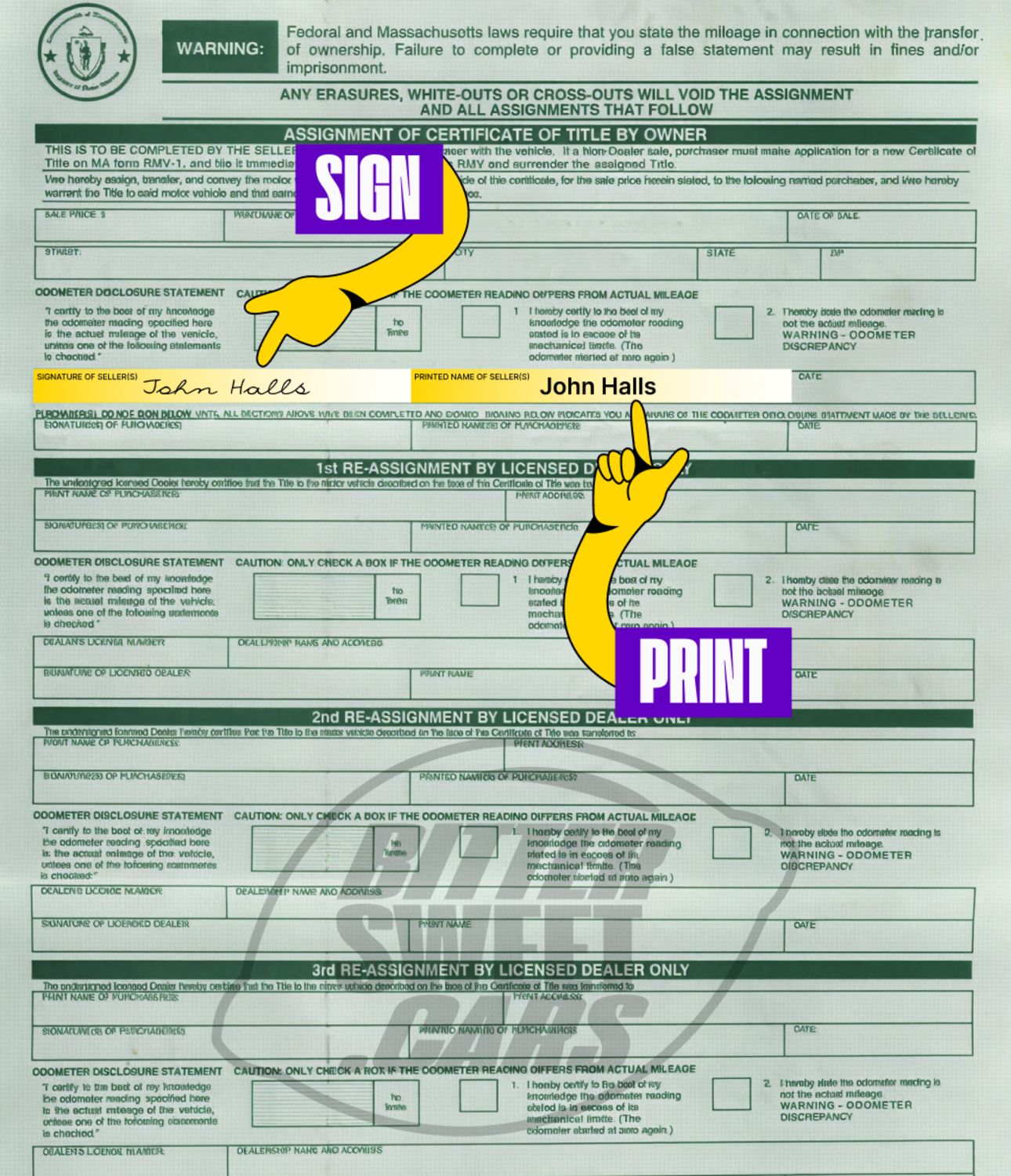 How to Sign Over a Car Title in Massachusetts