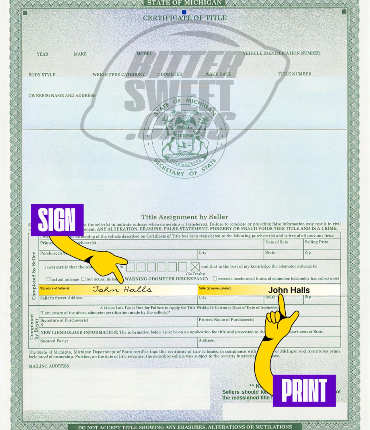 How to Sign Over a Car Title in Michigan