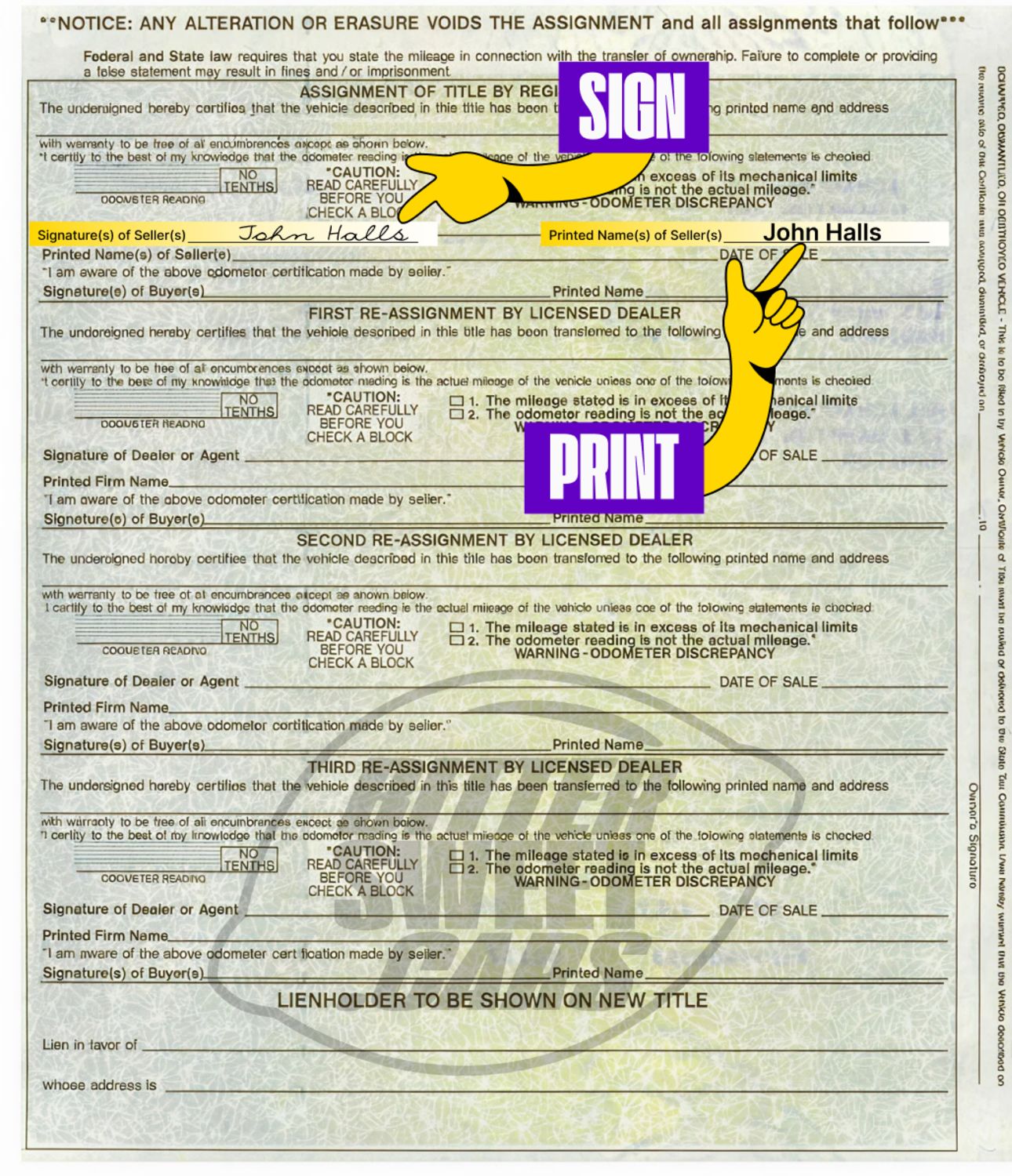 How to Sign Over a Car Title in Mississippi