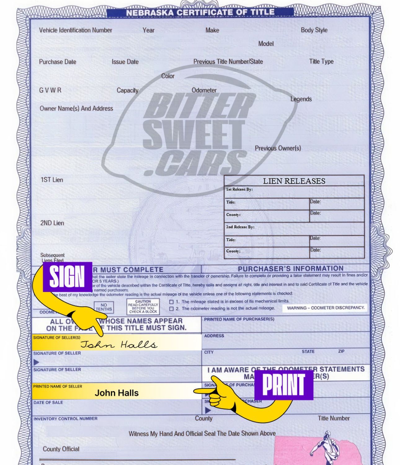 How to Sign Over a Car Title in Nebraska