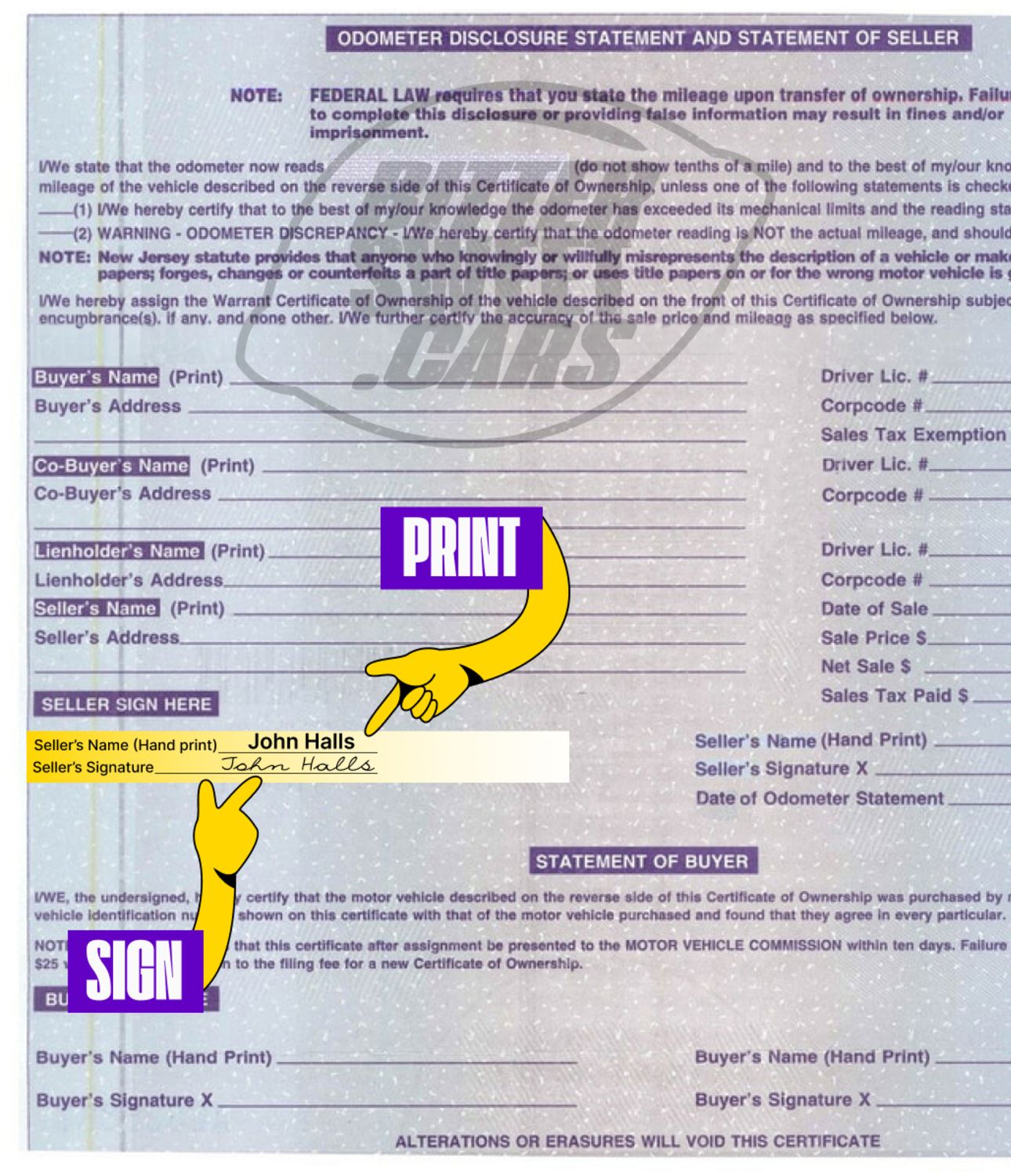 How to Sign Over a Car Title in New Jersey
