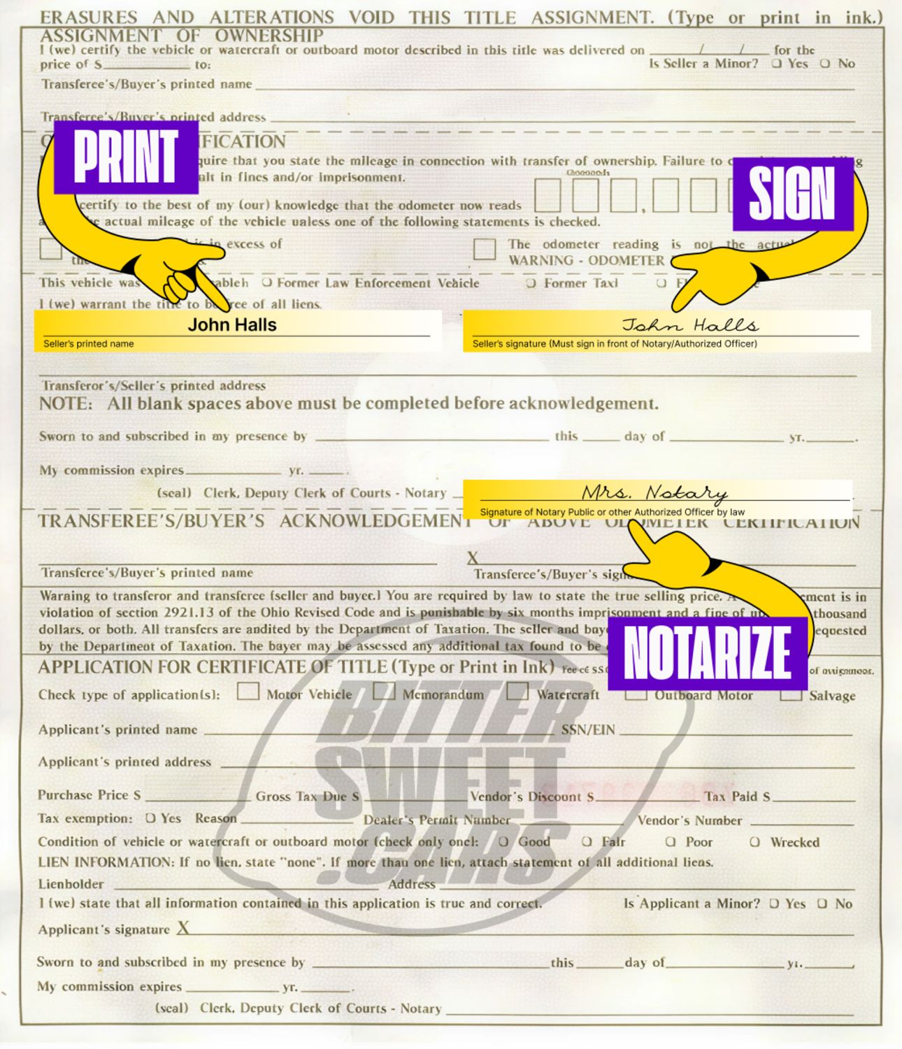 How to Sign Over a Car Title in Ohio