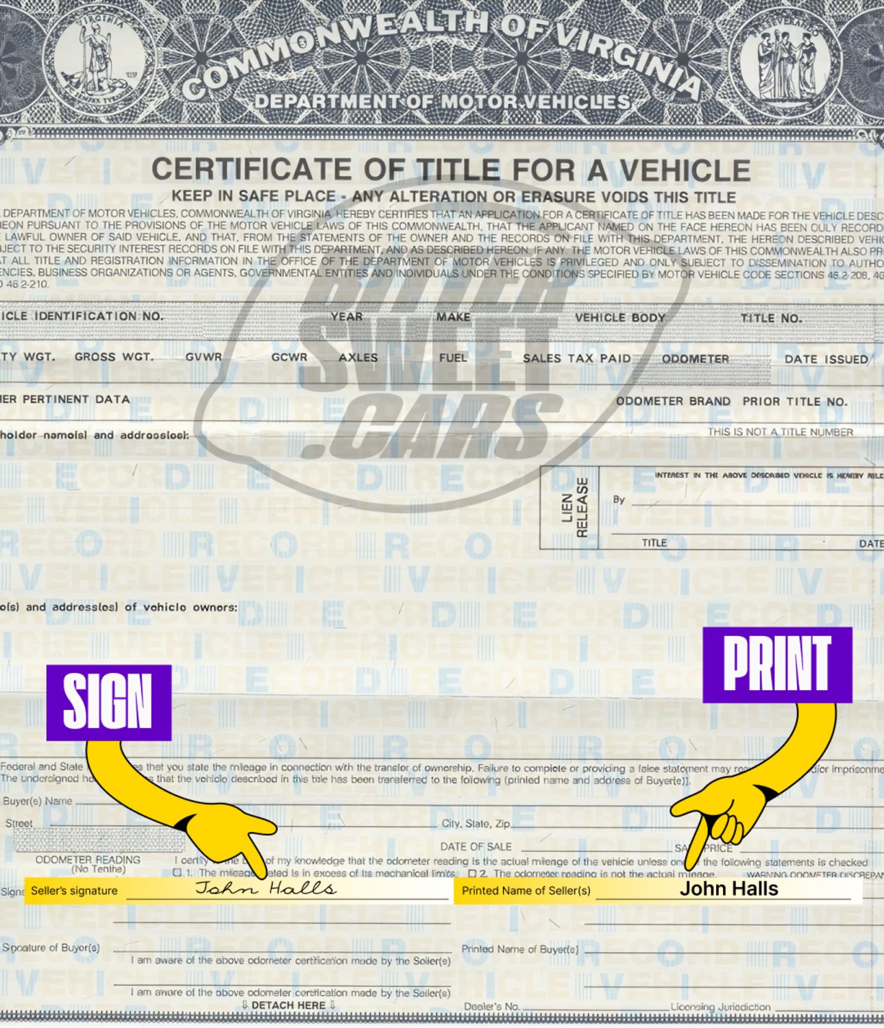 How to Sign Over a Car Title in Virginia