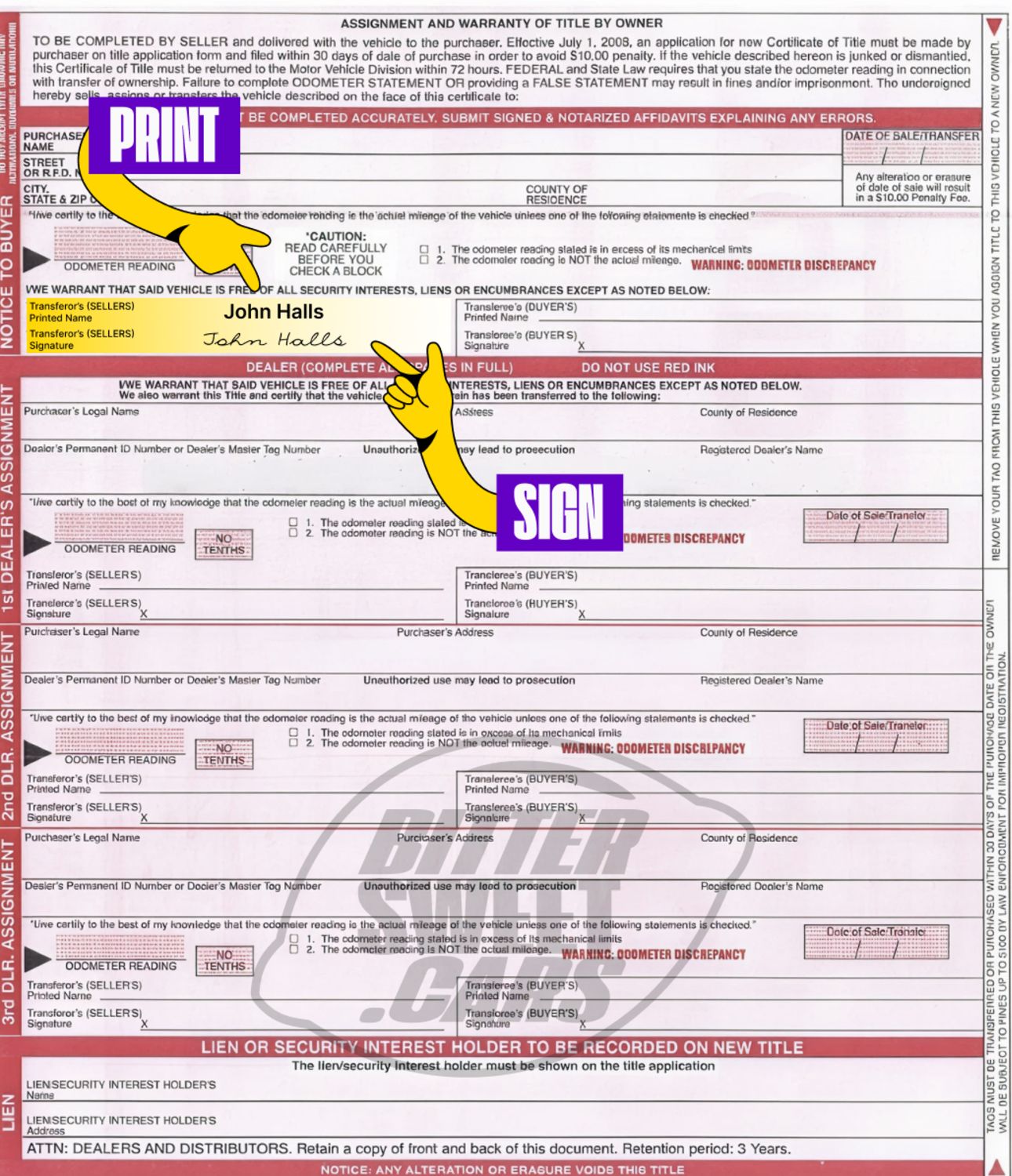 How to Sign Over a Car Title in Georgia
