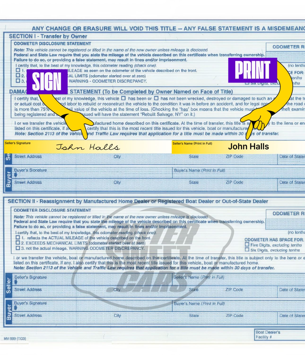 How to Sign Over a Car Title in New York