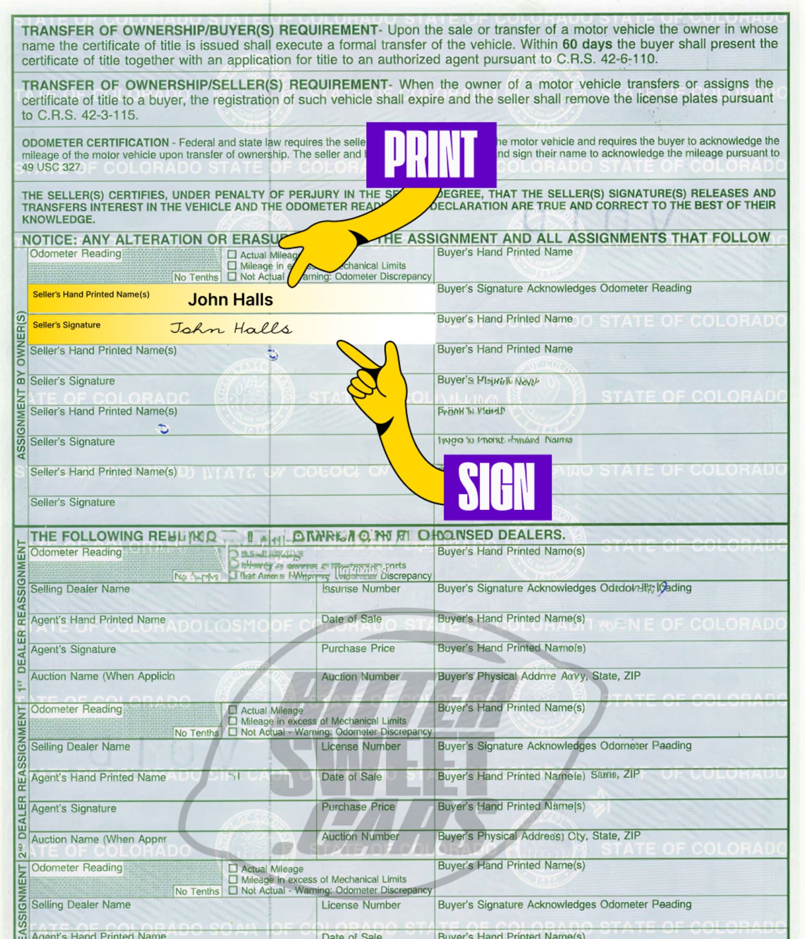 How to Sign Over a Car Title in Colorado