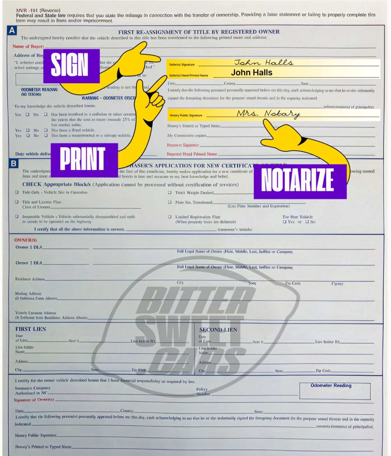 How to Sign Over a Car Title in North Carolina