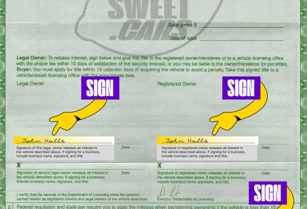 How to Sign Over a Car Title in Washington