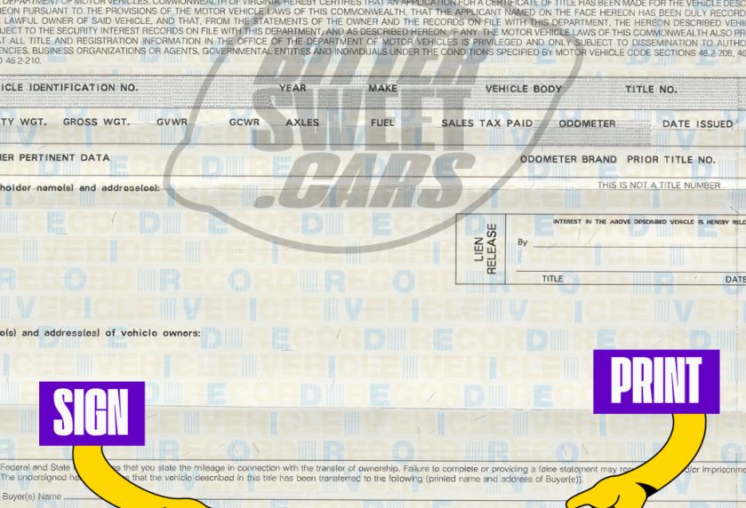 How to Sign Over a Car Title in Virginia
