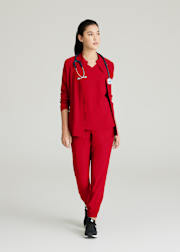 3-Pocket Zip Front Warm Up Jacket