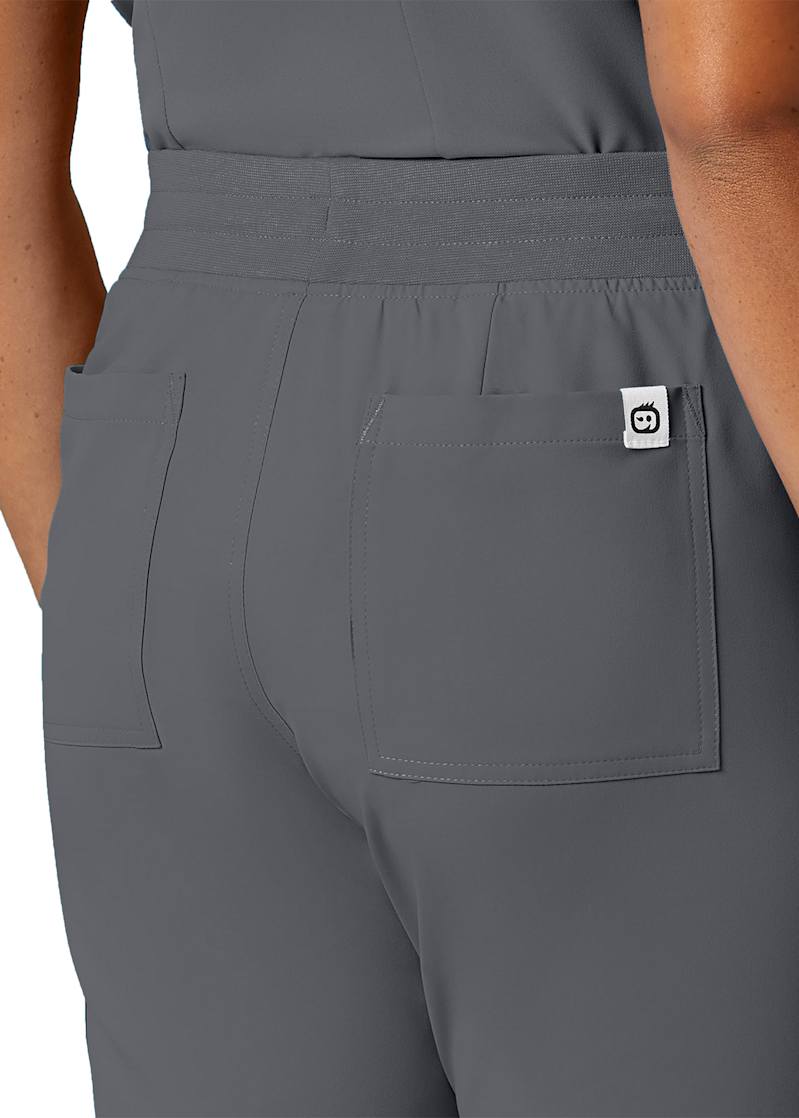 6-Pocket Highrise Rib Knit Waistband Cargo Pant