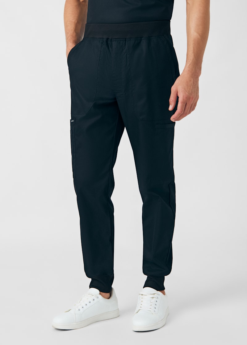 7-Pocket Elastic Waistband Men's Cargo Jogger | Scrubs & Beyond