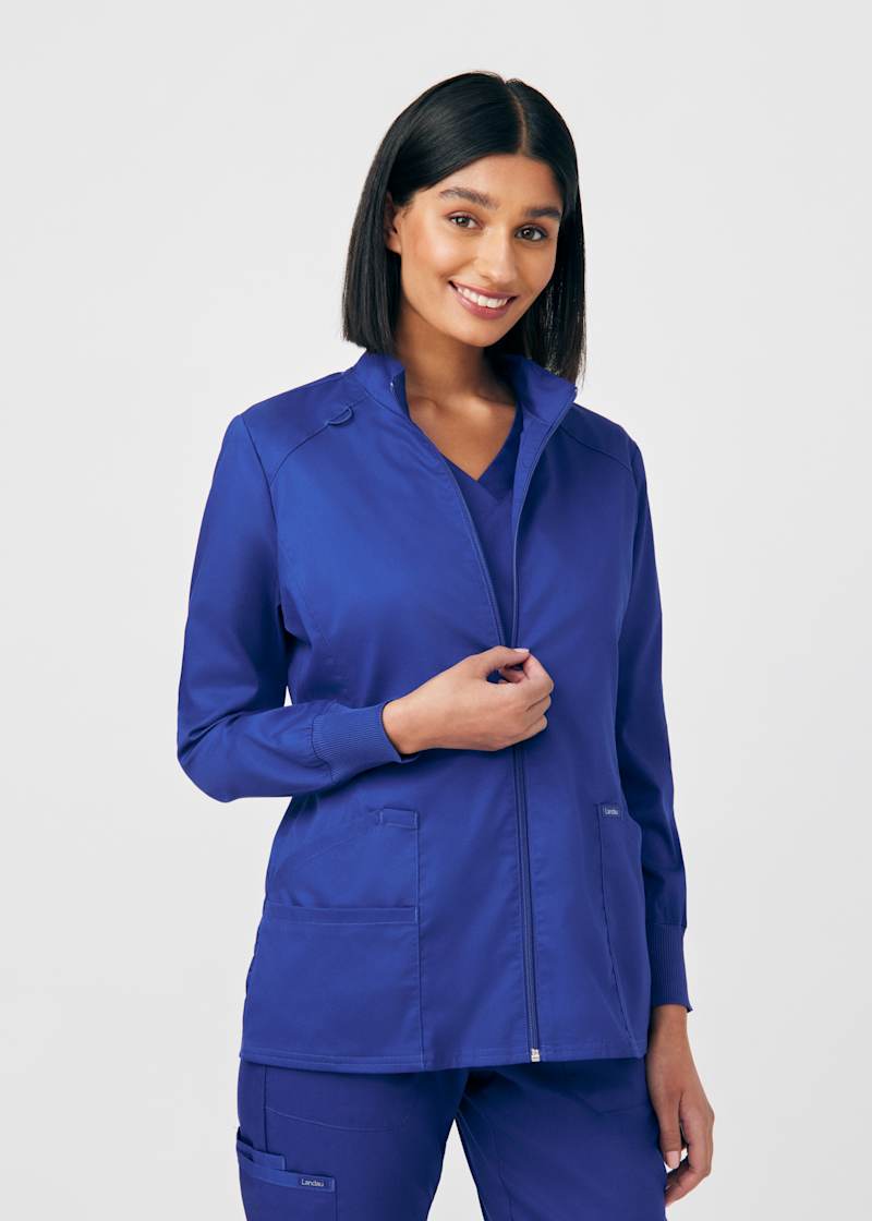 3-Pocket Zip-Front Jacket | Scrubs & Beyond