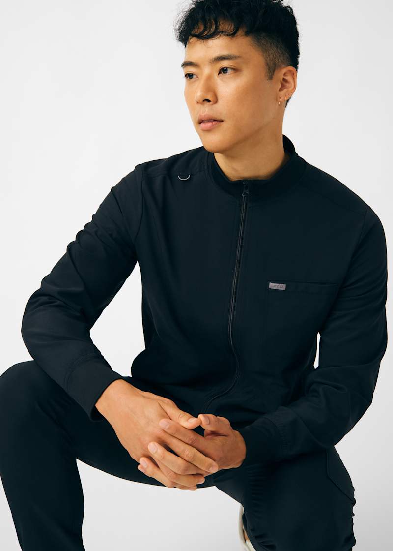 3-Pocket Zip-Front Men's Jacket | Scrubs & Beyond