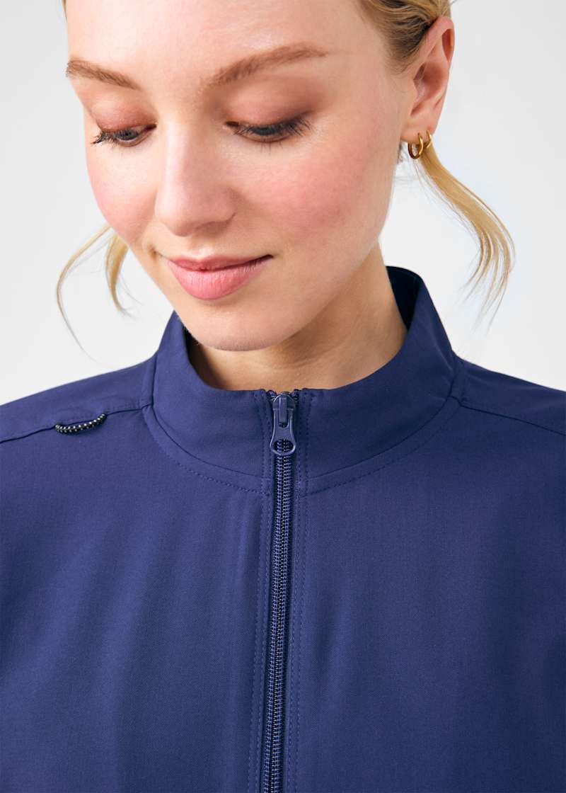 Pride 3-Pocket Zip-Front Mock Neck Jacket | Scrubs & Beyond