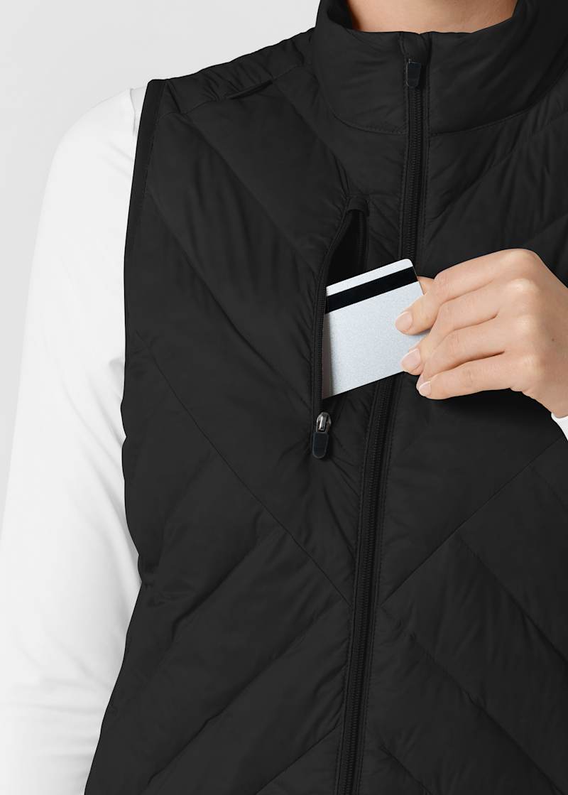 Wink Layers Wink 6-Pocket Zip Front Flex N Reach Puffer Vest