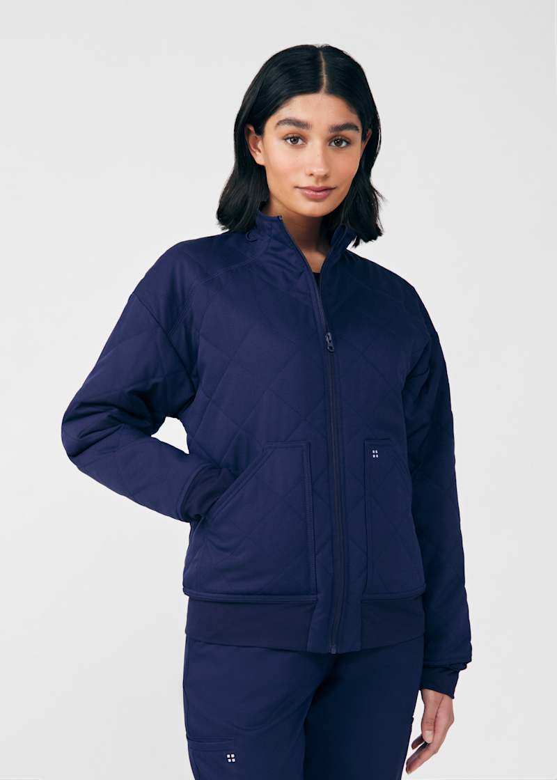 White Cross VIBE White Cross VIBE 2-Pocket Zip Front Puffer Bomber