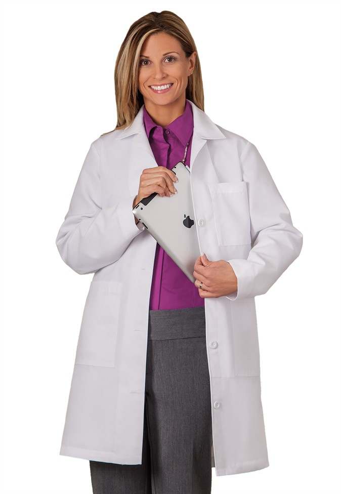 META Women's 37 Inch Lab Coats Scrubs Beyond