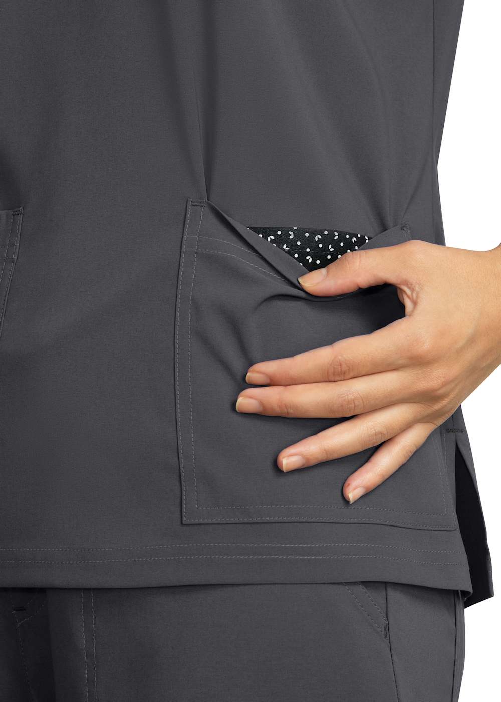 Becca V-Neck Top With Hidden Cell Phone Pocket