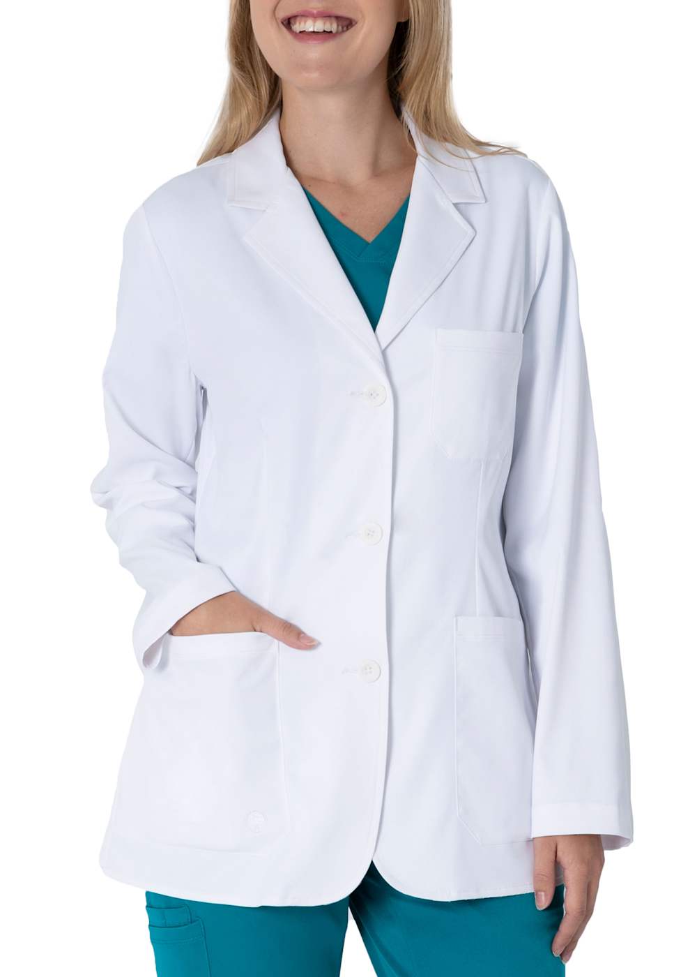The White Coat The Minimalist Flo 29 Inch Pocket Lab Coat