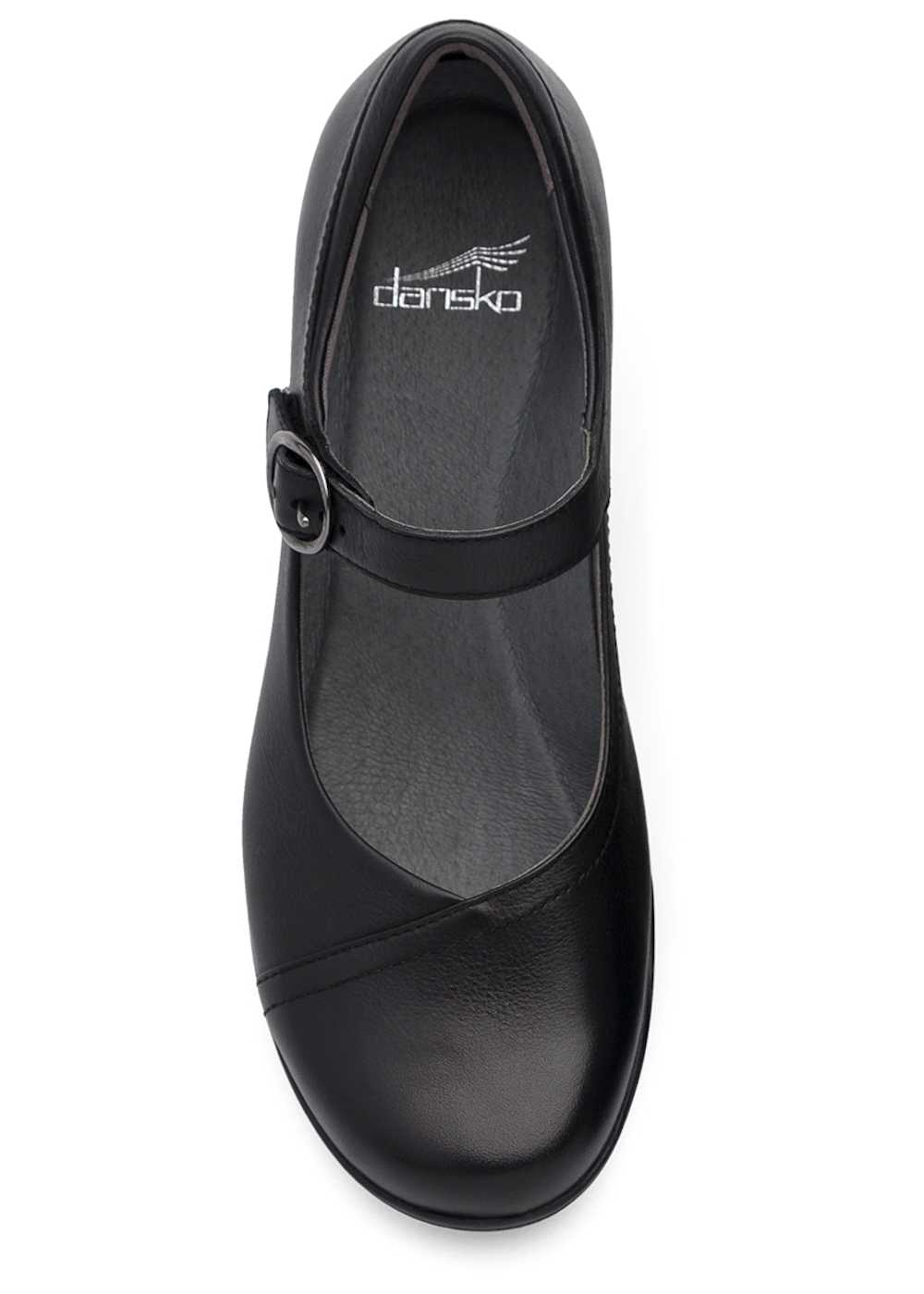 Dansko Shoes Dansko Fawna Black Leather Slip-On Mary Jane