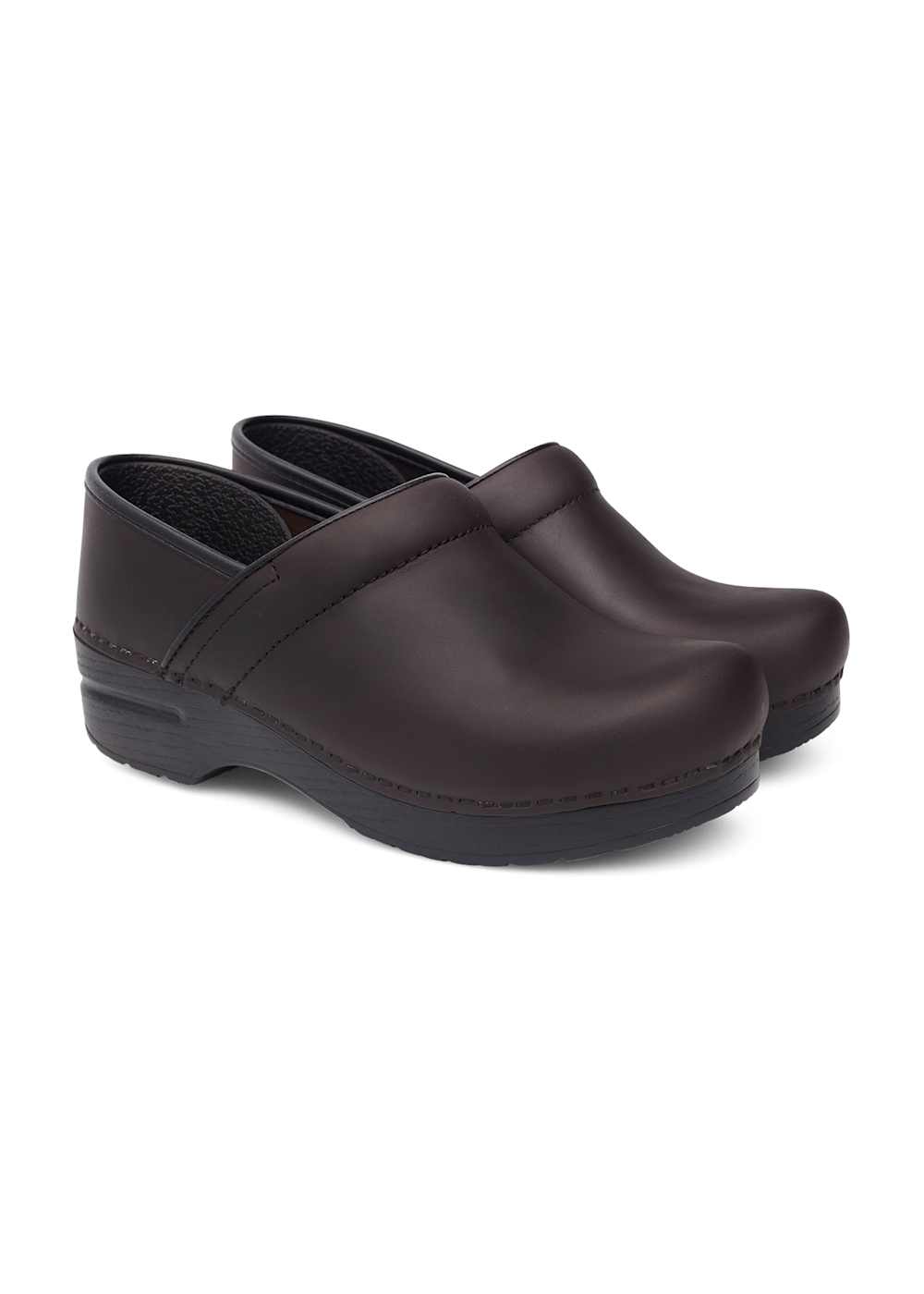 Dansko Professional Antique Brown Oiled Nursing Clogs 
