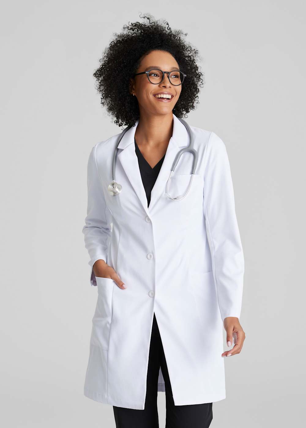 Barco Barco Grace 3-Pocket 3-Button Long Sleeve 35 Lab Coat