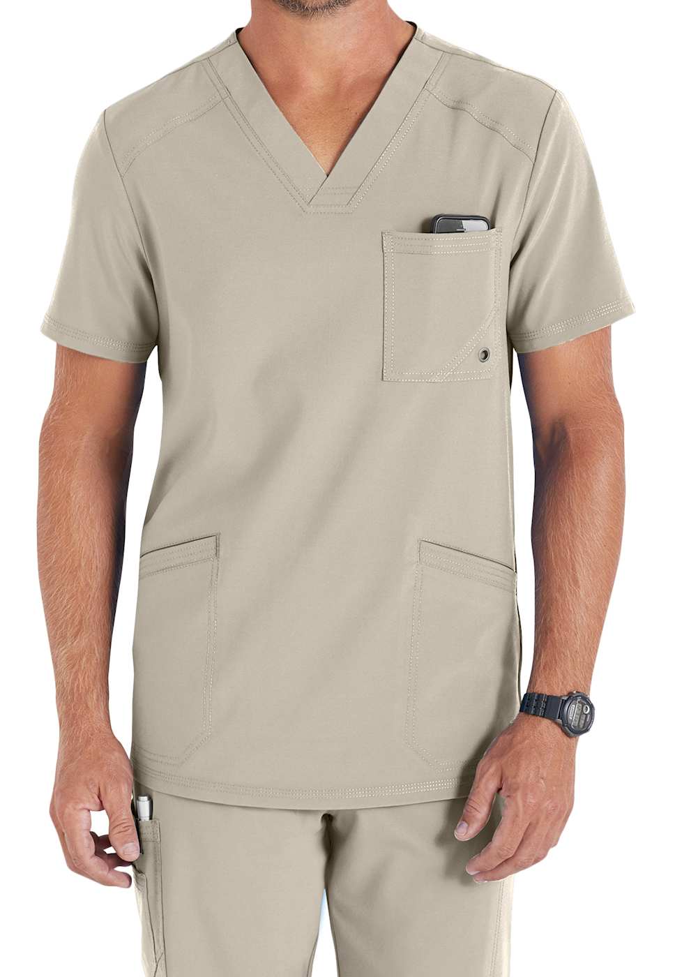 Cherokee Men's V-Neck Tops with Certainty | Scrubs & Beyond