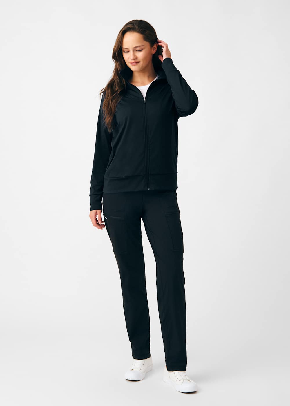 Ease 4-Pocket Zip Front Drop Shoulder Jacket