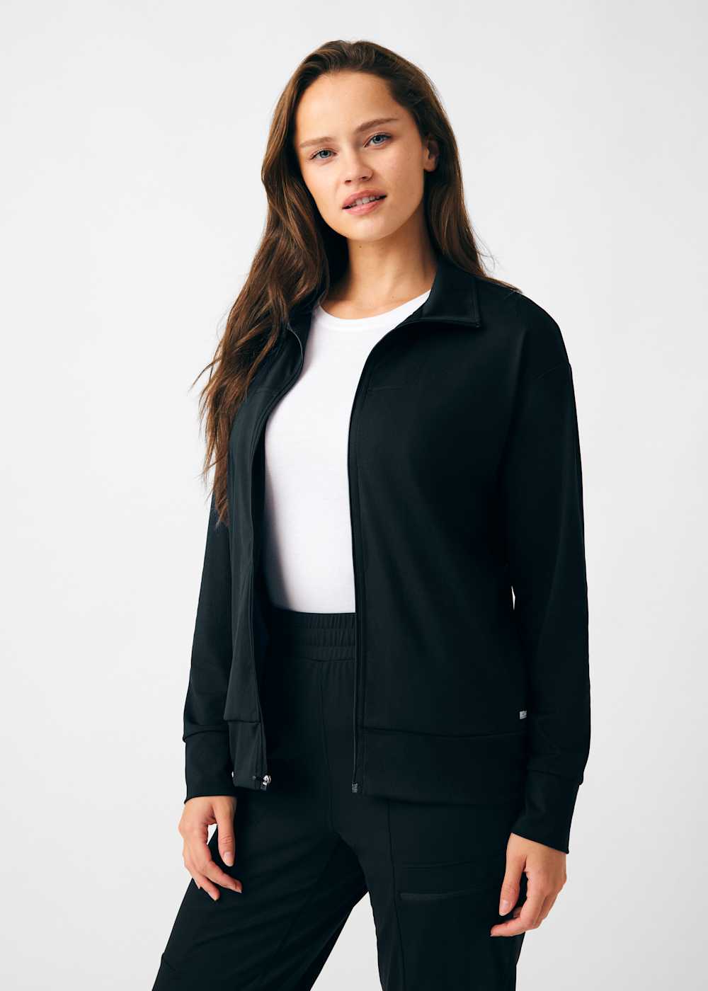Ease 4-Pocket Zip Front Drop Shoulder Jacket