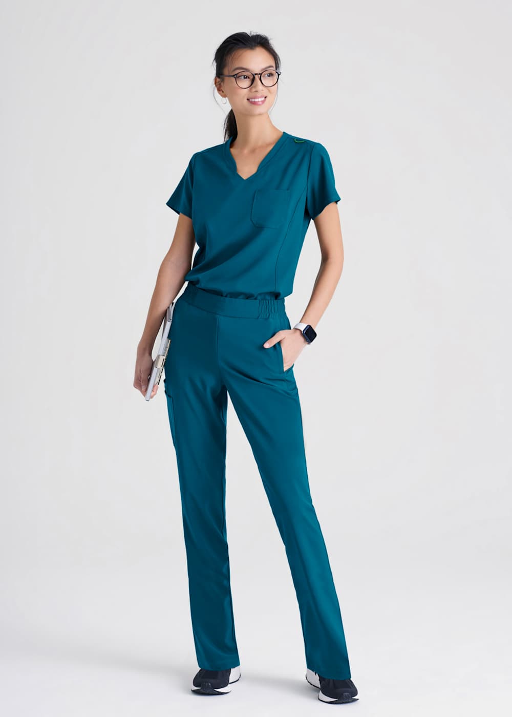 Cosmo 6-Pocket Mid-Rise Tapered Leg Pant | Scrubs & Beyond
