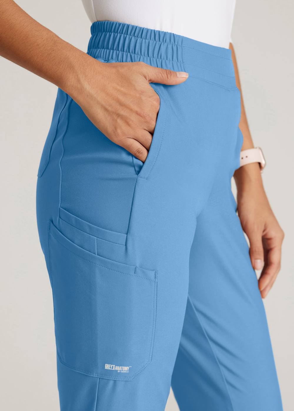 Cosmo 6-Pocket Elastic Waistband Cargo Pant