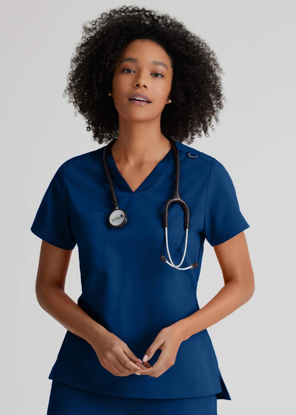 Grey's Anatomy Spandex Stretch Bree V-Neck Tuck-In Scrub Top