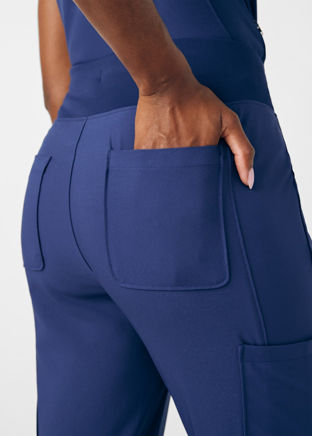 7-Pocket Rib Knit Waistband Cargo Jogger | Scrubs & Beyond