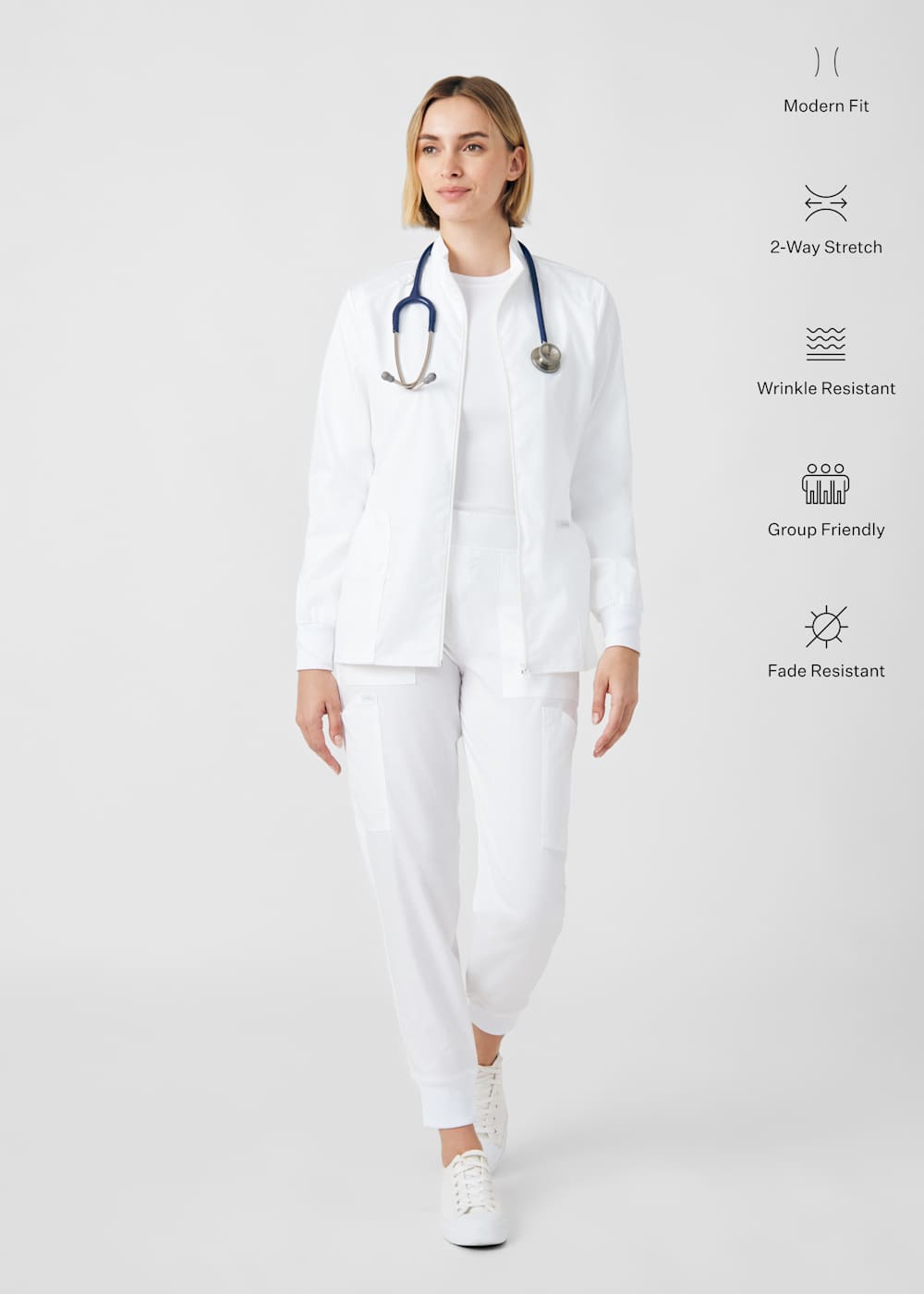 3-Pocket Zip-Front Jacket | Scrubs & Beyond